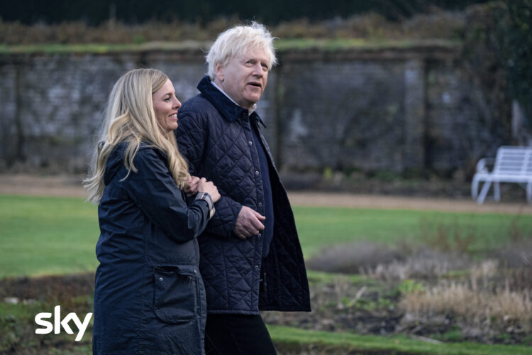 Picture shows: Carrie (OPHELIA LOVIBOND) and Prime Minister Boris Johnson (KENNETH BRANAGH)